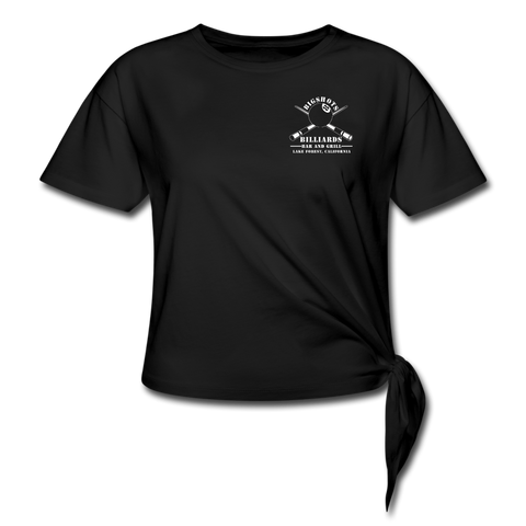 Bigshots Women's Knotted T-Shirt - black