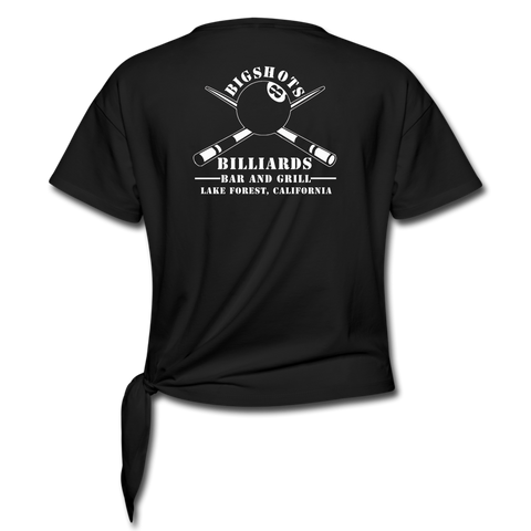 Bigshots Women's Knotted T-Shirt - black